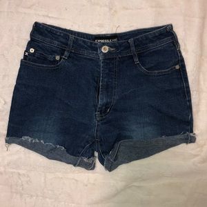 Express High Waisted Cut-off Shorts